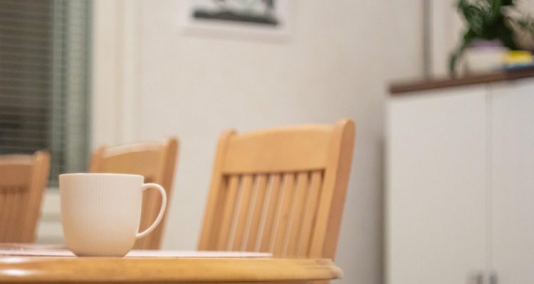dining room, dining table, chairs, table, mug, interior design, interiors
